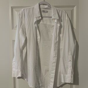 Women’s white button-down, long sleeve blouse Sonoma size large